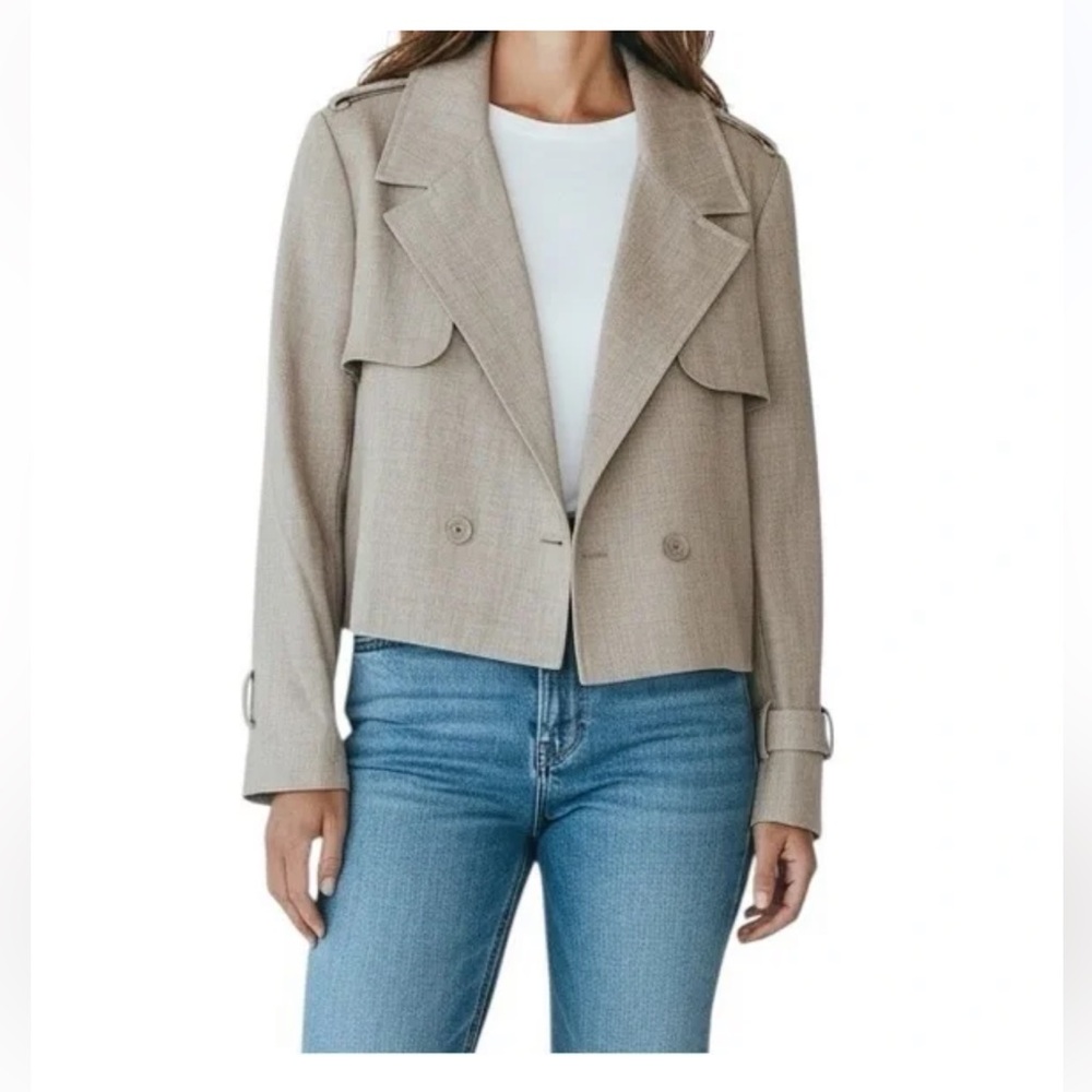 Halogen Taupe Cropped Blazer Small NWT
